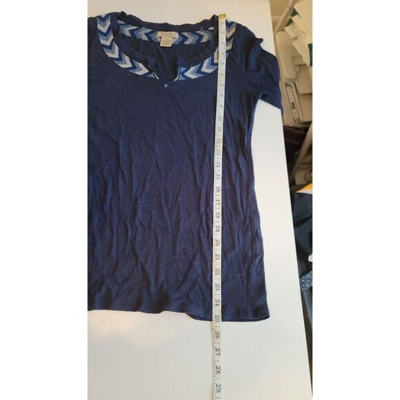 Lucky Brand 3/4 Sleeve Embroidered Women's Top - Picture 8 of 9